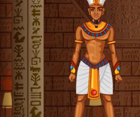 Ancient egyptian styles vector material 08