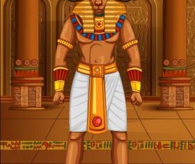 Ancient egyptian styles vector material 13