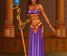 Ancient egyptian styles vector material 14