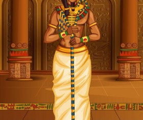 Ancient egyptian styles vector material 18