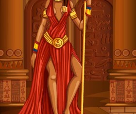 Ancient egyptian styles vector material 21