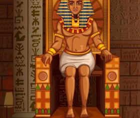 Ancient egyptian styles vector material 27