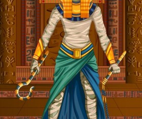 Ancient egyptian styles vector material 28