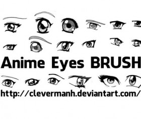 Anime Eyes Photoshop Brushes