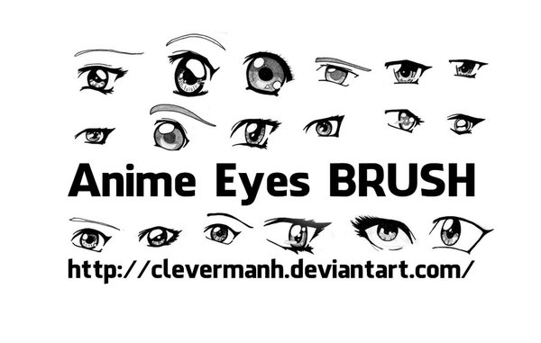 Anime Eyes Photoshop Brushes free download