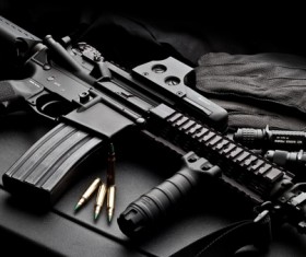 Automatic rifle Stock Photo