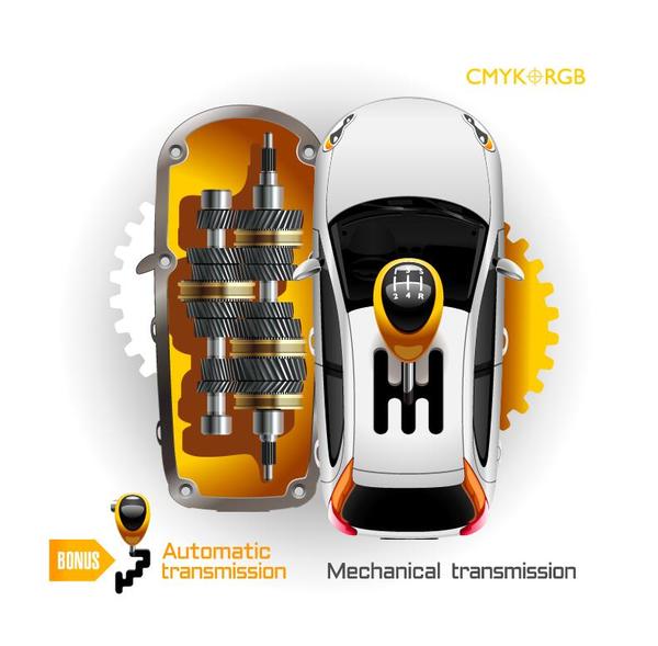 Automatic transmission template vector
