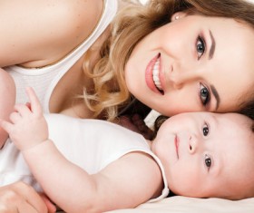 Baby and mother Stock Photo