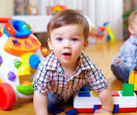 Baby play with toys HD picture