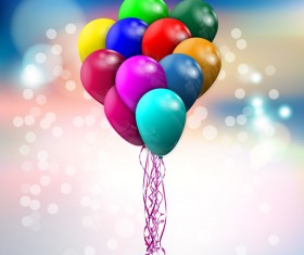 Baloon bokeh background vector
