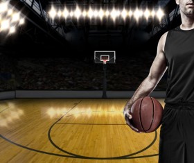 Basketball player on the field HD picture