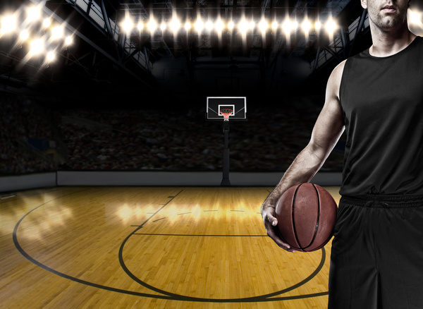 Basketball player on the field HD picture