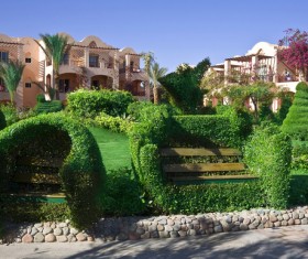 Beautiful holiday home Stock Photo