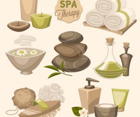 Beauty with health spa poster vectors template 05