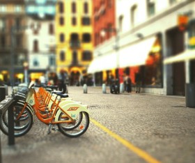 Bike Sharing Stock Photo