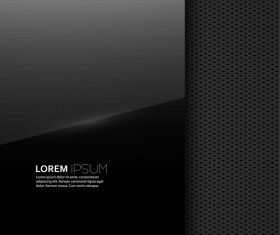 Black background with textures vector