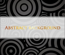 Black cricles with abstract background vector