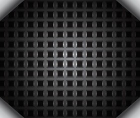 Black plaid background vector material 02