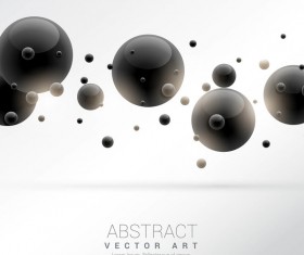 Black sphere with modern background vector 02