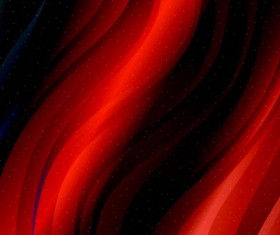 Black with red wave line background vector