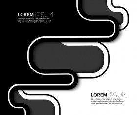 Black with white business background vector