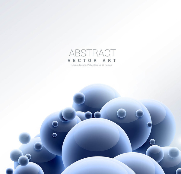 Blue sphere with modern background vector 01