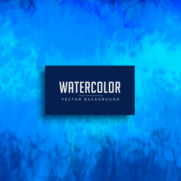 Blue watercolor background vector material