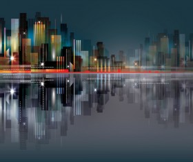 Blurs city background design vectors 01