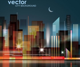 Blurs city background design vectors 02