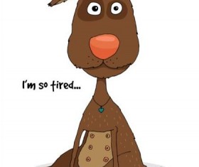 Bonus dog cartoon vector