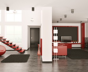 Brightly colored living room HD picture