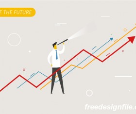 Businessman concept business template vector 01