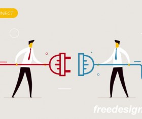 Businessman concept business template vector 02