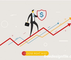 Businessman concept business template vector 11