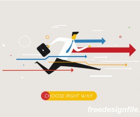 Businessman concept business template vector 14