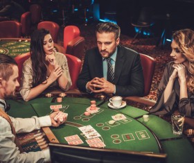 Casino playing card Stock Photo