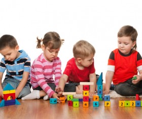 Children building blocks HD picture