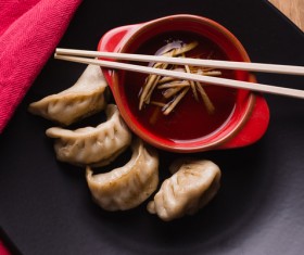 Chinese steamed dumplings Stock Photo