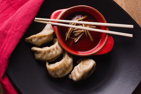Chinese steamed dumplings Stock Photo
