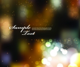 City night bokeh vector background