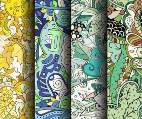 Classical colored pattern seamless vectors 01