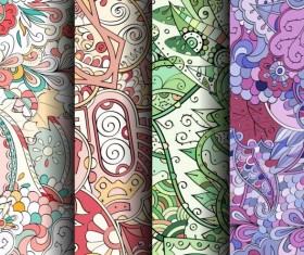 Classical colored pattern seamless vectors 03