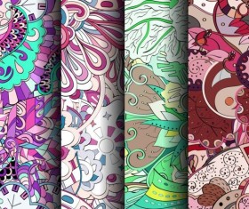 Classical colored pattern seamless vectors 05
