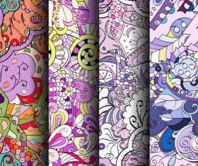 Classical colored pattern seamless vectors 08