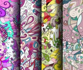Classical colored pattern seamless vectors 10