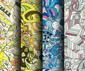 Classical colored pattern seamless vectors 11