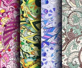 Classical colored pattern seamless vectors 13