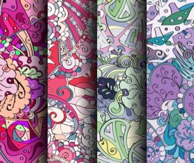 Classical colored pattern seamless vectors 15