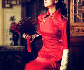 Classical fashion woman Stock Photo