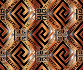 Classical golden seamless pattern vectors 03